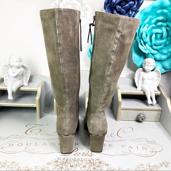 REBEL Jenny Taupe suede tall boot - Picture 4 of 12